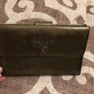 Distressed Prada Wallet